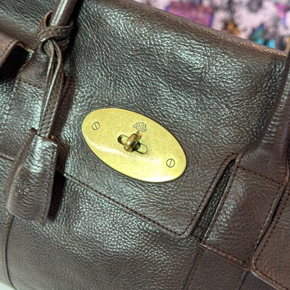 Vintage Mulberry Bayswater grained leather tote bag - Picture 3 of 11
